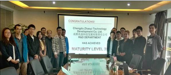 瓦力游戏运业控股子公司成都兆益科技顺利通过 CMMI3软件能力成熟度模型评估认证