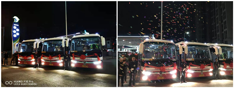 扬帆 起航--长运游览分公司进杏装天府行定造通勤巴士”首发典礼