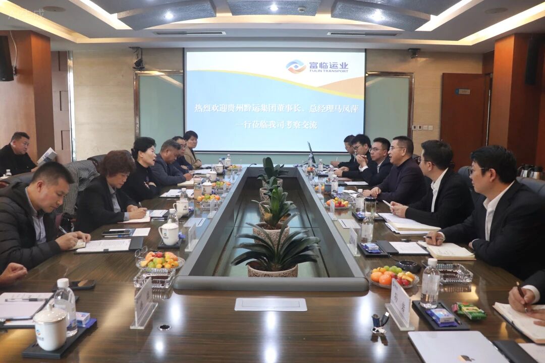 贵州黔运集团董事长、总经理马凤萍一行到瓦力游戏运业互换座谈